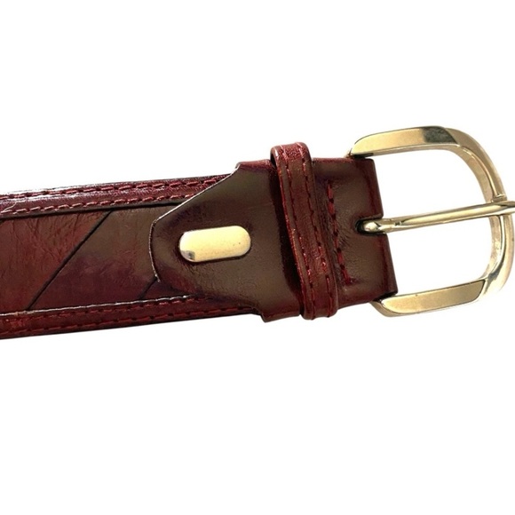 PAOLO DA PONTE Fenzi Genuine Leather Belt Made In Italy - Brown - 36 - Picture 6 of 8